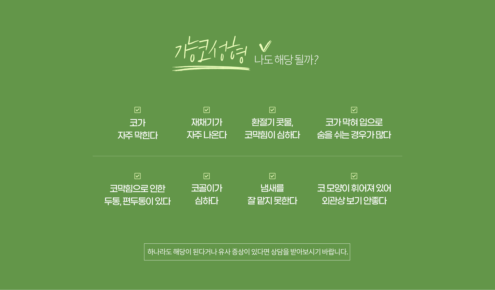 비염미용 코성형